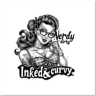 Dirty Nerdy Inked And Curvy Posters and Art